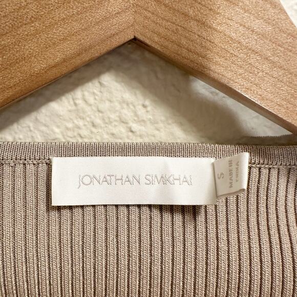 Jonathan Simkai Solene Top Thick Knit Cut-out Design Sweater sz s - Picture 5 of 8